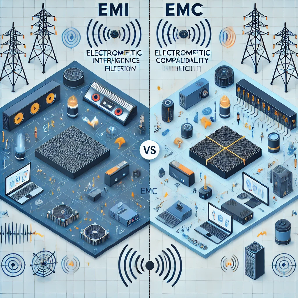 What is the difference between EMI and EMC filters?